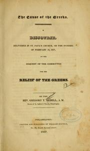Cover of: The cause of the Greeks