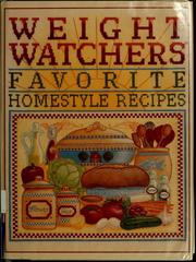 Cover of: Weight Watchers favorite homestyle recipes.
