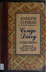 Cover of: Congo diary and other uncollected pieces