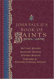 Cover of: John Paul II's book of saints by Matthew Bunson