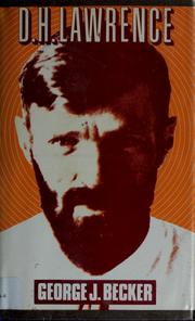 Cover of: D. H. Lawrence