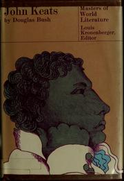 Cover of: John Keats, his life and writings.