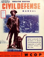 Cover of: Greater Boston civil defense manual