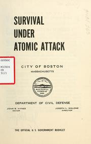 Cover of: Survival under atomic attack