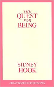 Cover of: The quest for being