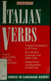 Cover of: Italian verbs