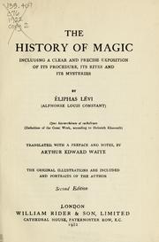 Cover of: The history of magic
