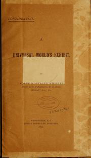 Cover of: A universal world's exhibit.