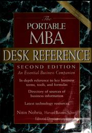 Cover of: The portable MBA desk reference: an essential business companion