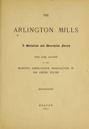 Cover of: The Arlington mills by Arlington Mills.