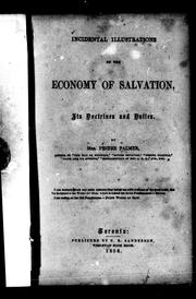 Cover of: Incidental illustrations of the economy of salvation, its doctrines and duties