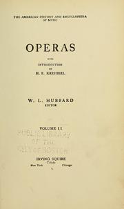 Cover of: Operas