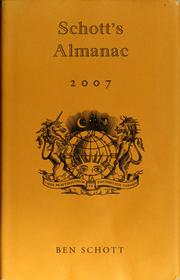 Cover of: Schott's almanac 2007