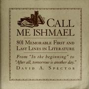 Cover of: Call me Ishmael by David A. Spector