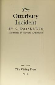 Cover of: The Otterbury Incident by C. Day Lewis