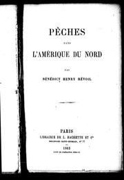 Cover of: Pêches dans l'Amérique du Nord