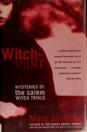 Cover of: Witch-Hunt: Mysteries of the Salem Witch Trials