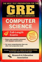 Cover of: The Best test preparation for the GRE, Graduate Record Examination, computer science