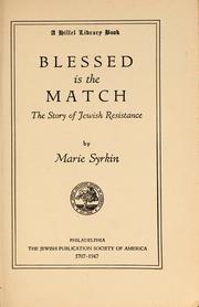 Cover of: Blessed is the match