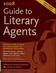 Cover of: 2008 guide to literary agents