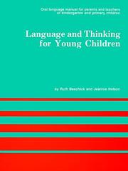 Cover of: Language and thinking for young children