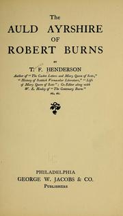 Cover of: The auld Ayrshire of Robert Burns