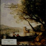 Cover of: Nineteenth century European paintings