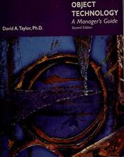Cover of: Object technology: a manager's guide