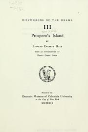 Prospero's Island by Edward Everett Hale, Henry Cabot Lodge, Henry Cabot 1850-1924 Lodge