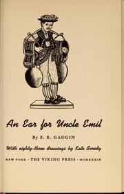 Cover of: An ear for Uncle Emil