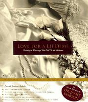 Cover of: Love for a Lifetime: building a marriage that will go the distance