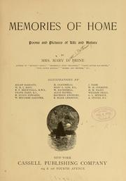 Cover of: Memories of home.: Poems and pictures of life and nature