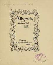 Cover of: Allegretto