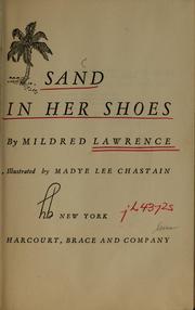 Cover of: Sand in her shoes by Mildred Lawrence