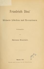 Cover of: Kleinere Arbeiten und Recensionen
