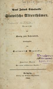 Cover of: Slawische Alterthümer