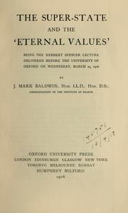 Cover of: The super-state and the "eternal values"