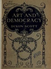 Cover of: Art and democracy