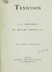 Tennyson by Gilbert Keith Chesterton, Richard Garnett