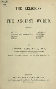 Cover of: Religions of the ancient world