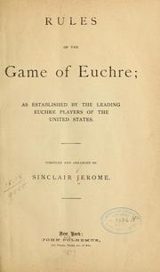 Cover of: Rules of the game of euchre