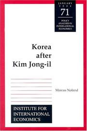 Cover of: Korea after Kim Jong-Il (Policy Analyses in International Economics)