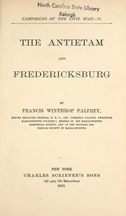 Cover of: The Antietam and Fredericksburg