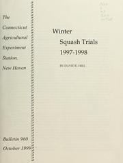 Winter squash trials by David E. Hill