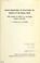 Cover of: Aerial application of insecticides for control of the gypsy moth