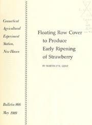 Cover of: Floating row cover to produce early ripening of strawberry