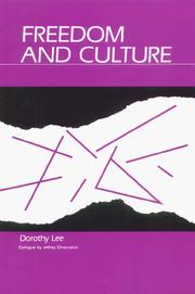 Cover of: Freedom and Culture by Dorothy D. Lee