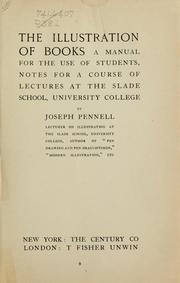Cover of: The illustration of books by Joseph Pennell
