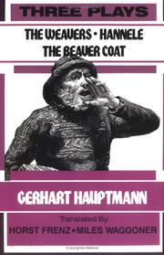 Cover of: Three Plays  by Gerhart Hauptmann