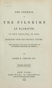 Cover of: The journal of the Pilgrims at Plymouth